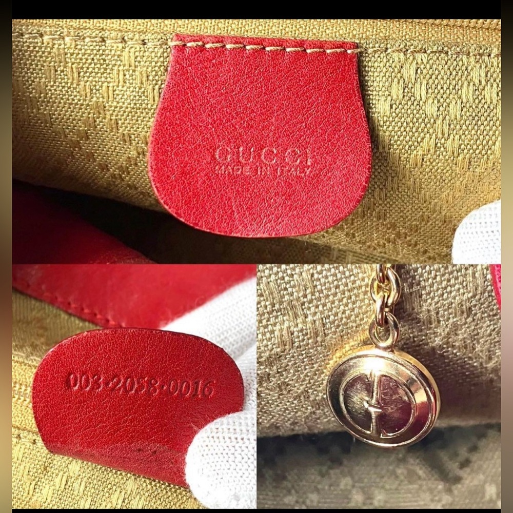 Gucci Red Leather Backpack - Picture 8 of 11